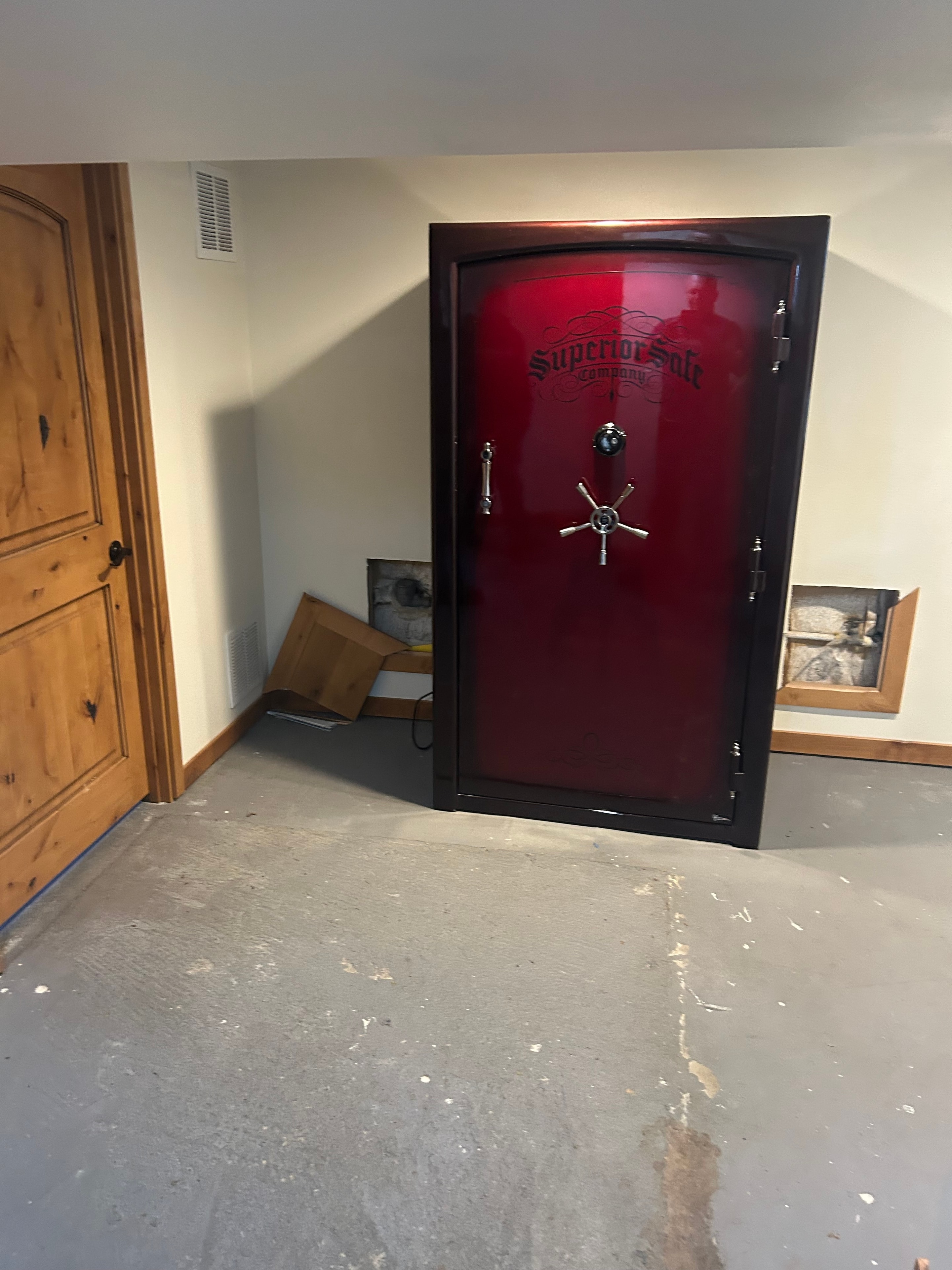 Superior Safe Company red safe delivery