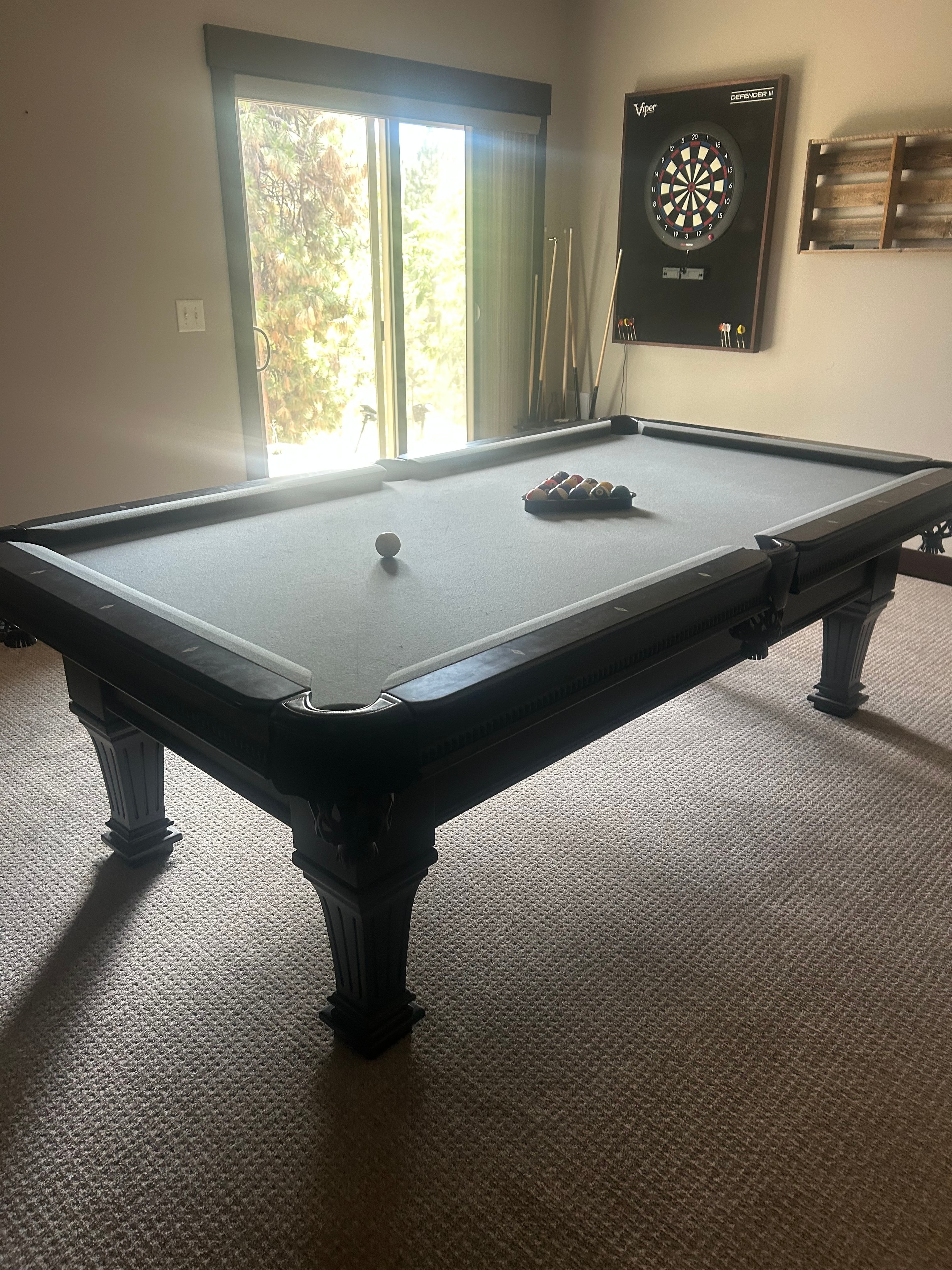 Pool table move and setup