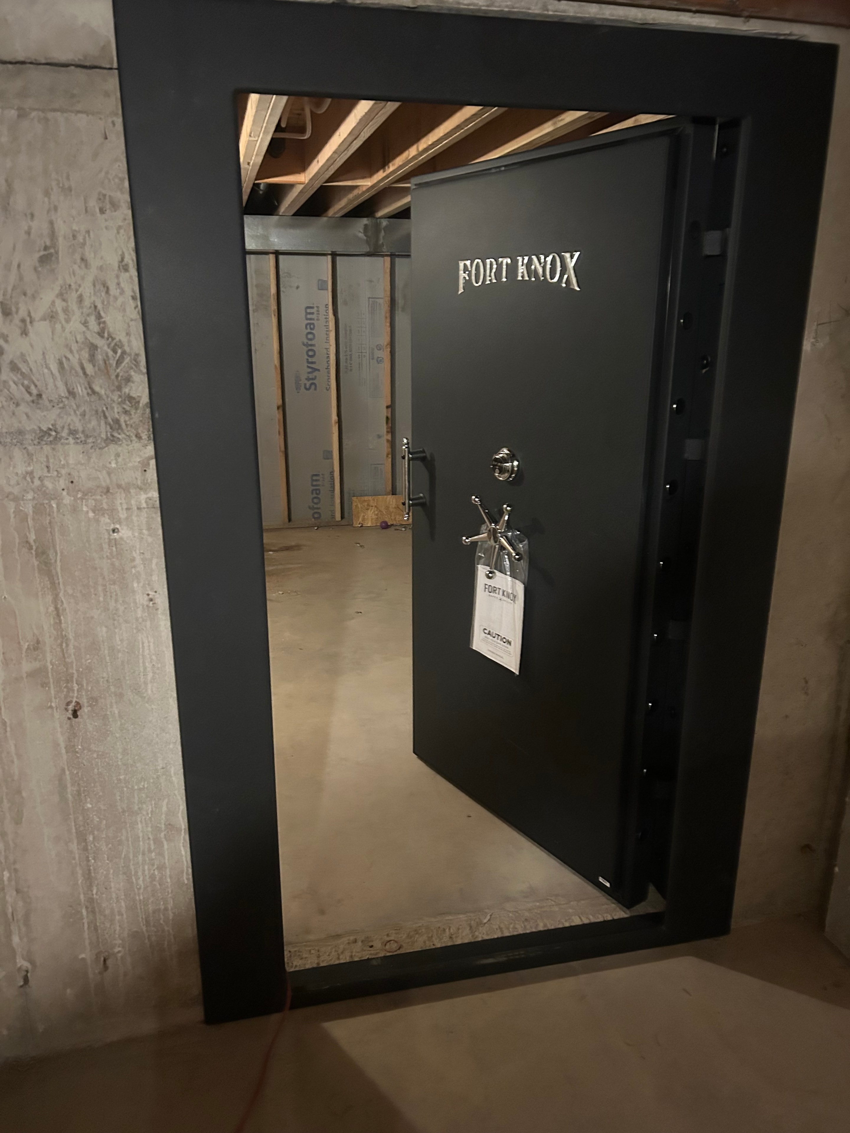Fort Knox vault door installation